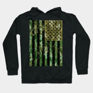 Army Camo American Flag Hoodie